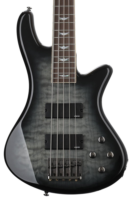 Schecter Stiletto Extreme-5 5-String Bass Guitar, Black Cherry)