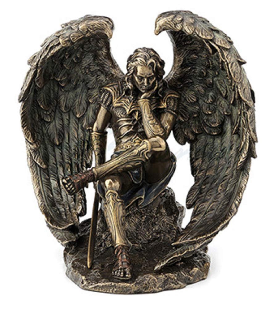 VERONESE 6.5 Inch Lucifer Fallen Angel Statue Satan Evil Devil Decor Figurine Diablo