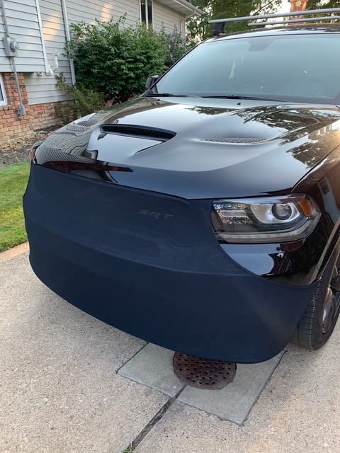 2019-2025 Durango Front Bra/Black - NoviStretch Front Bra High Tech Stretch Mask Compatible for Dodge Durangos