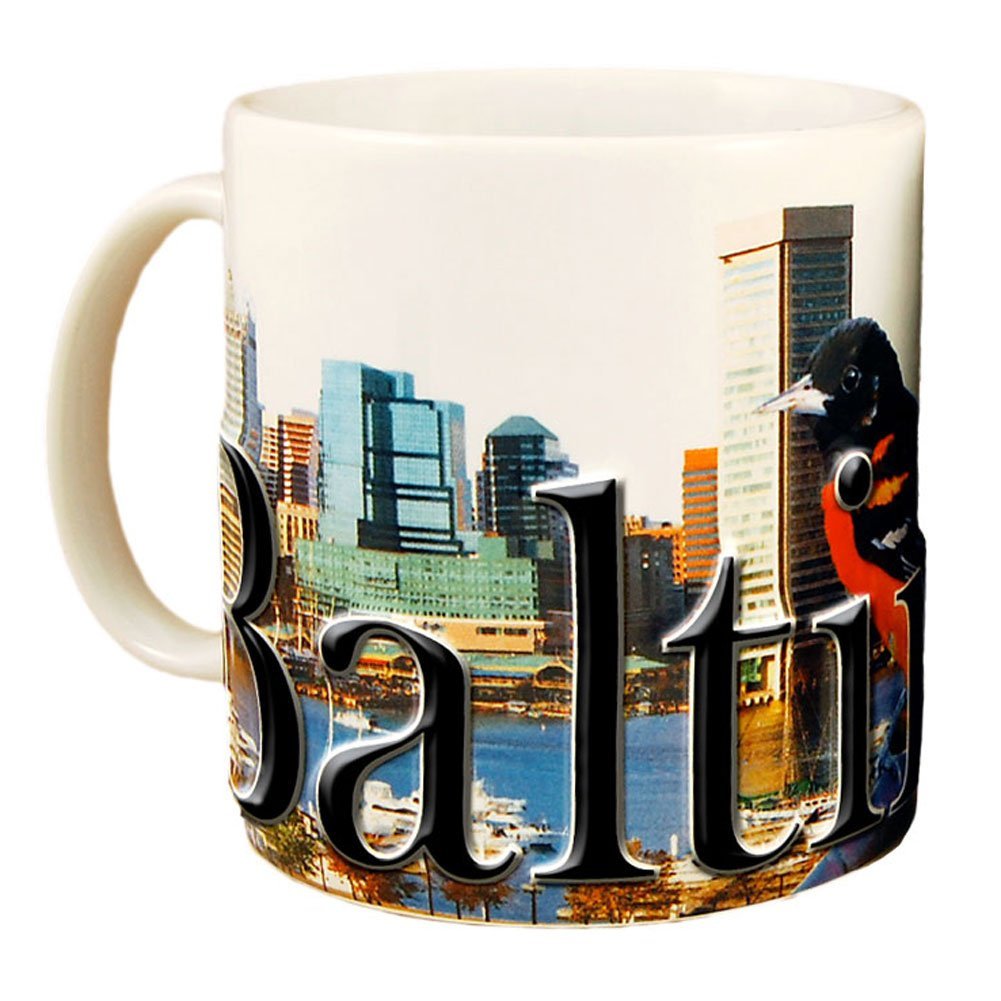 Americaware Baltimore 18oz. Color Relief Coffee Mug