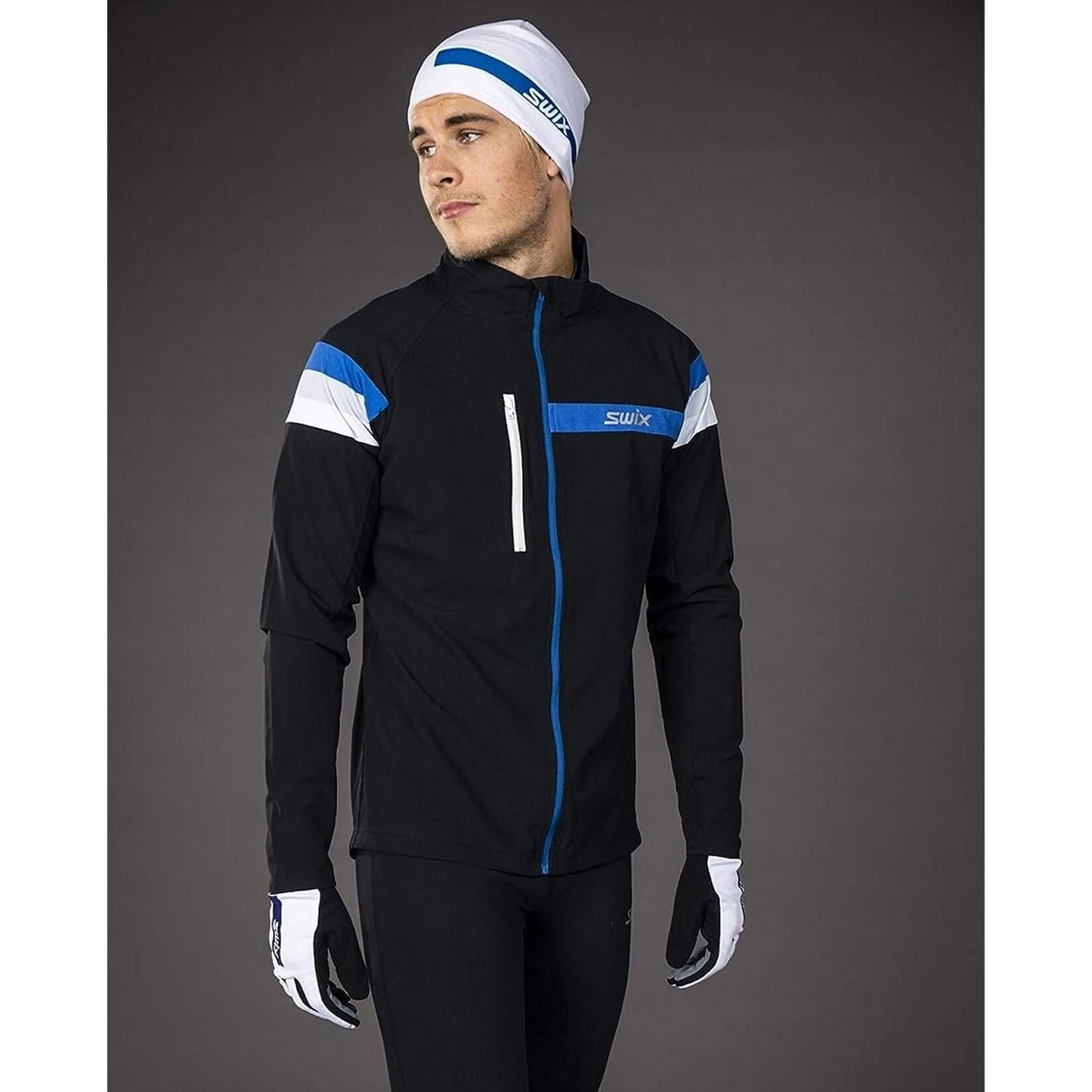 Swix Men's Focus Breathable Windproof Active Outdoor Cross Country Skiing Winter Sports Jacket