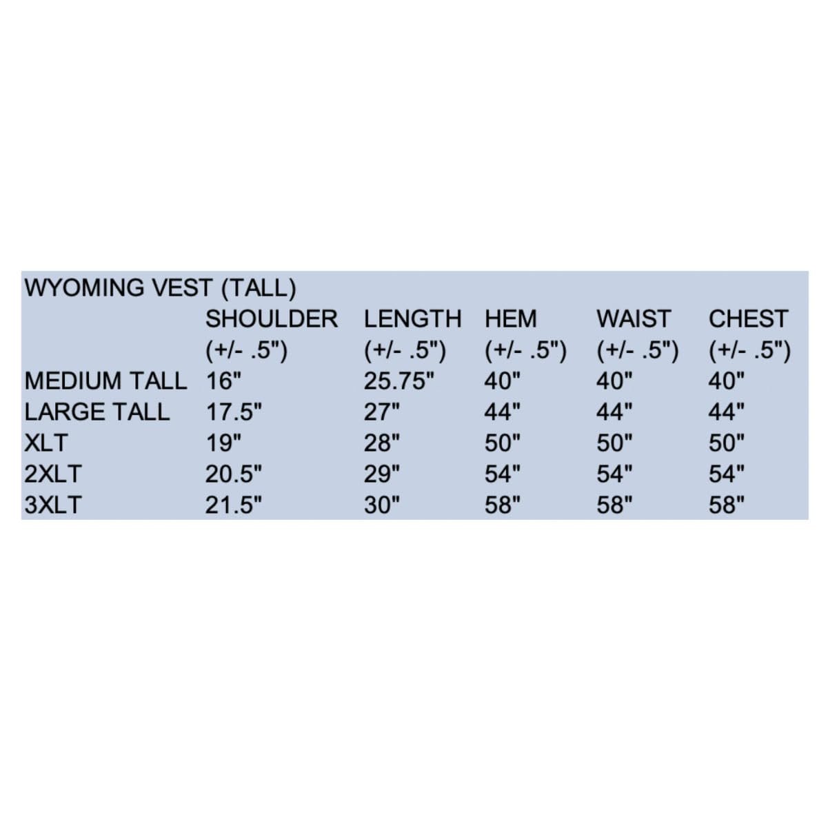 Wyoming Traders mens Wyoming Wool Vest