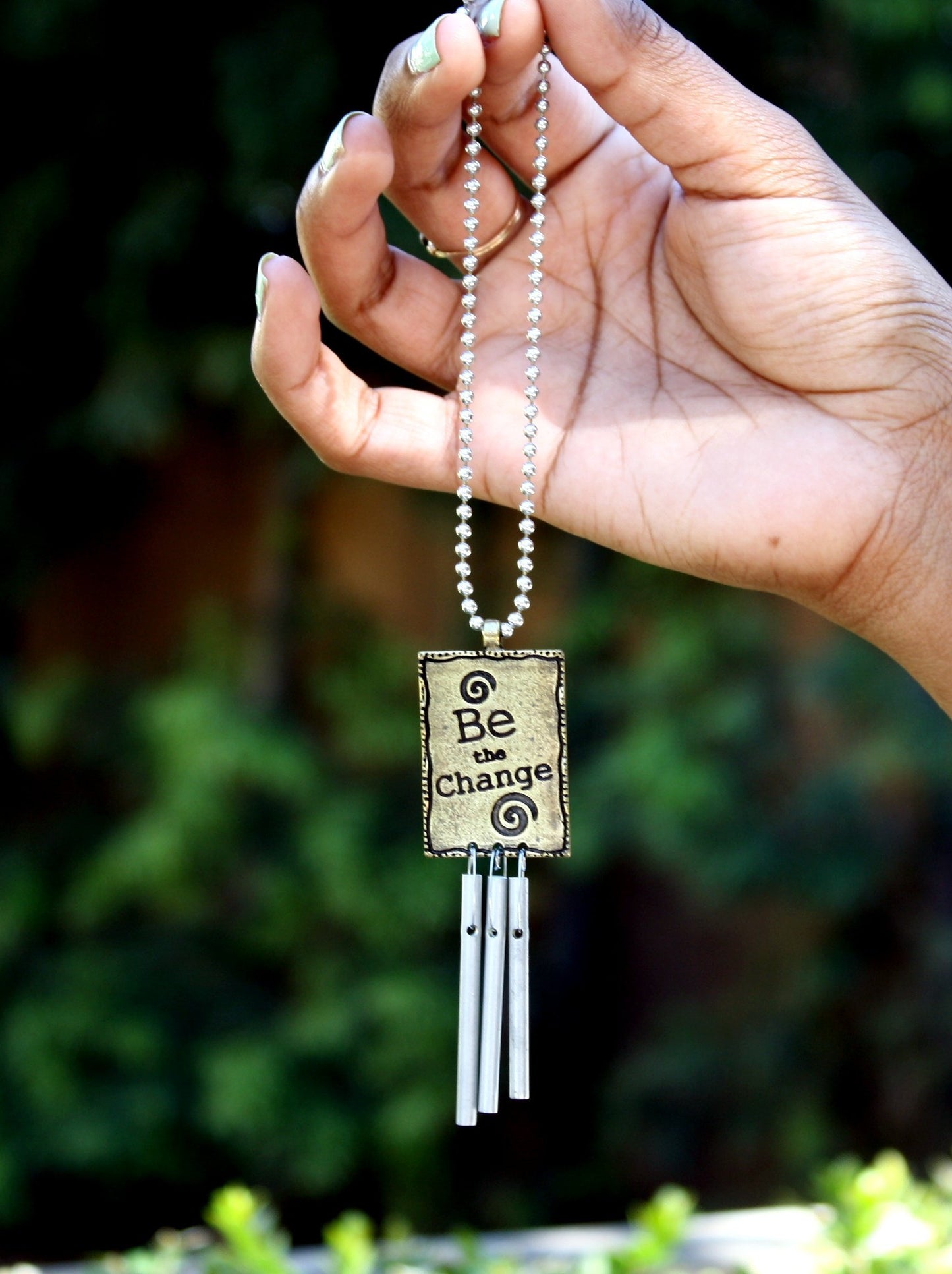 Jacob's Musical Car Charm, Be The Change, Mini Wind Chime