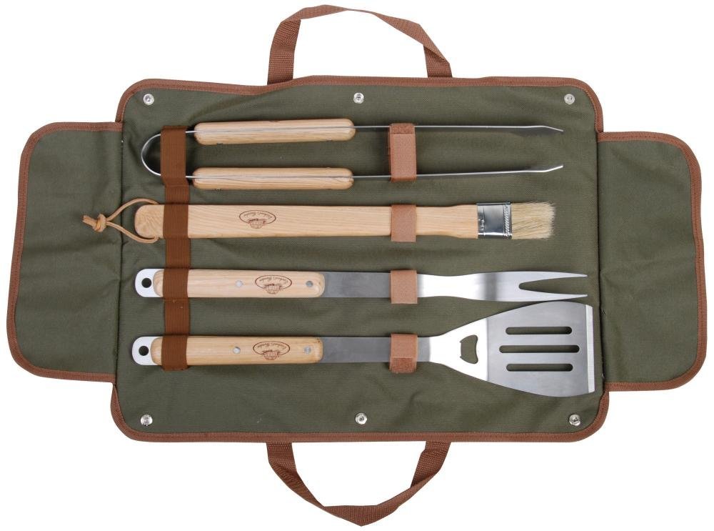 Esschert Design USA GT37 BBQ Tool Set with Canvas Bag