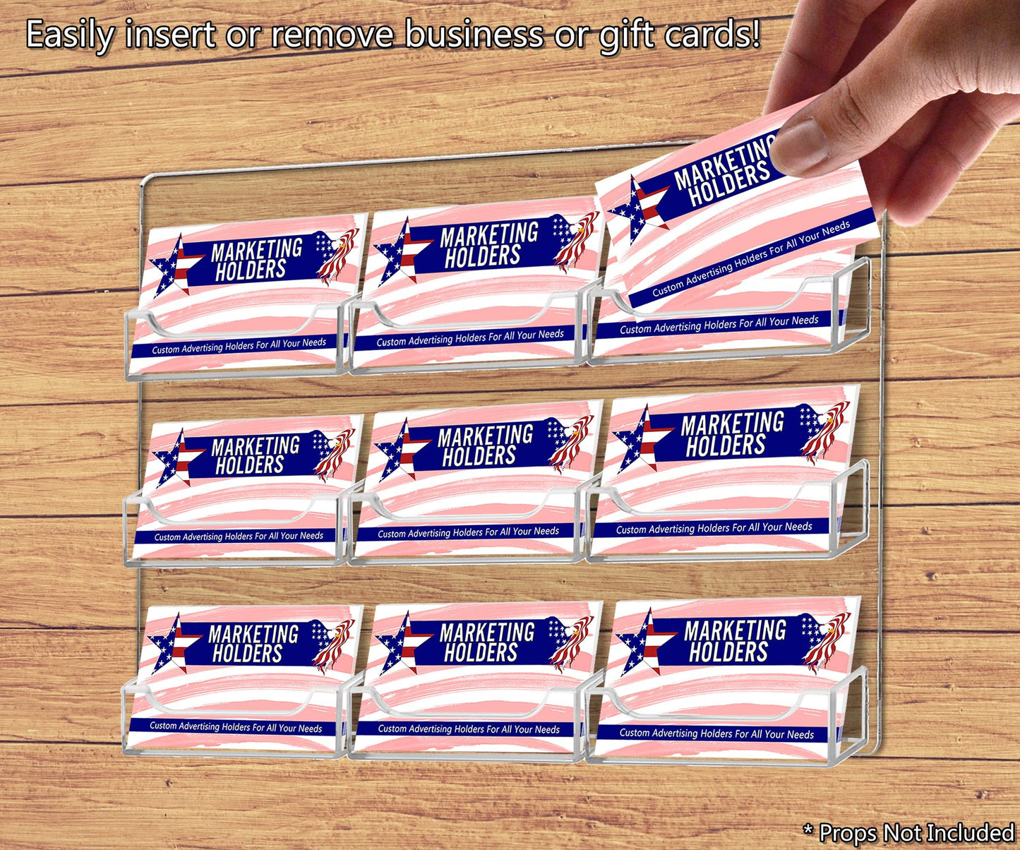 Marketing Holders Business Card Holder Multi Slot Space Saver Premium Gift