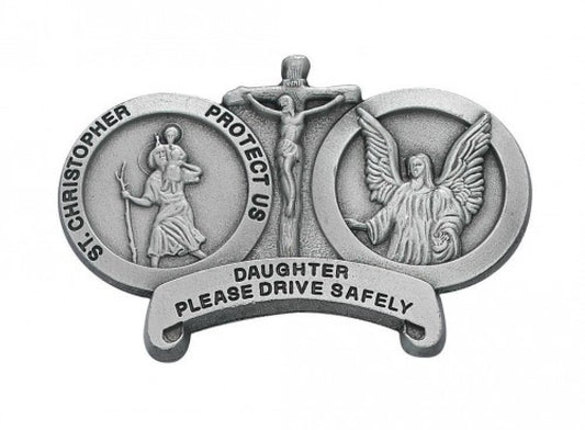 St. Christopher Guardian Angel Daughter Visor Clip