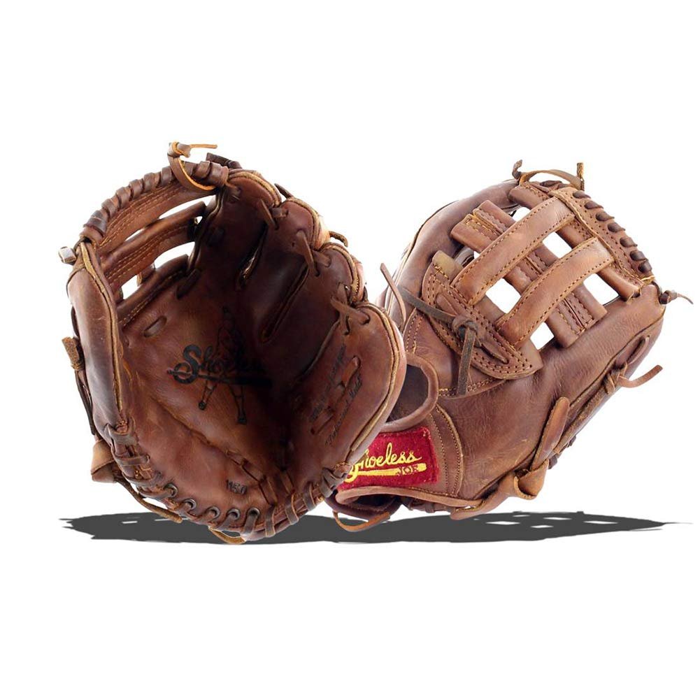SHOELESS JOE 11 1/2" H-Web Professional Baseball Glove, Right Hand Throw