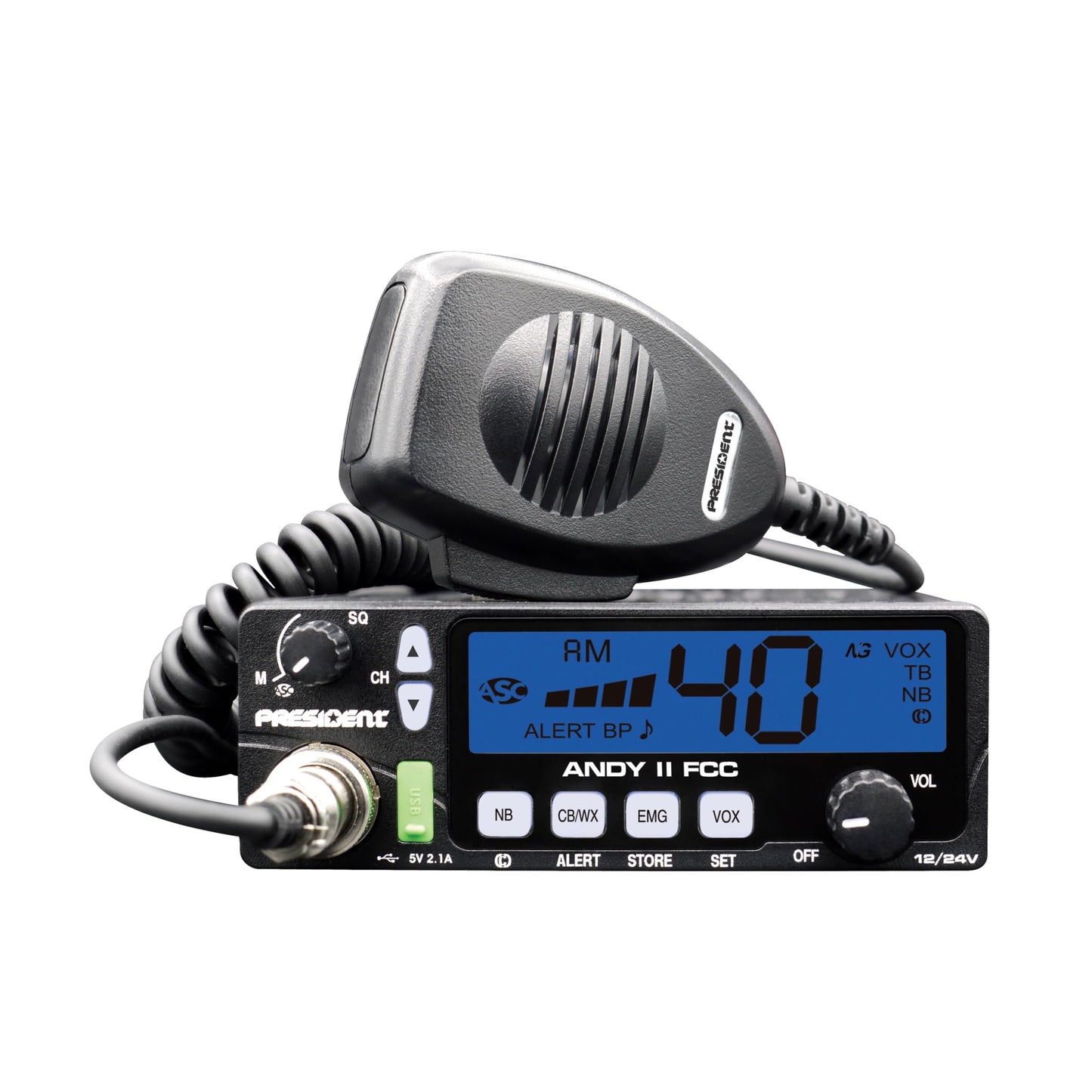 PRESIDENT Electronics Andy II FCC CB Radio