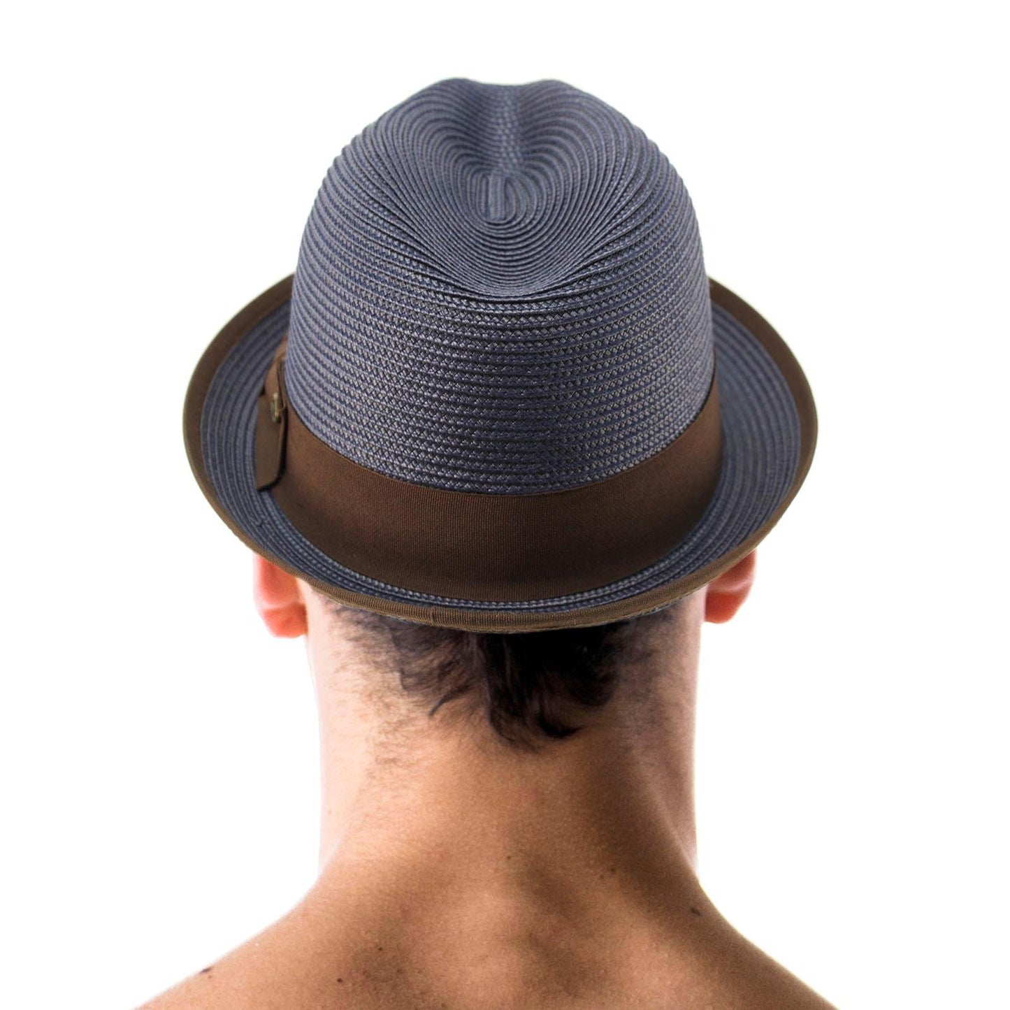 Epoch Men's Classy Travel Crushable 2tone Derby Fedora Upturn Curl Brim Hat