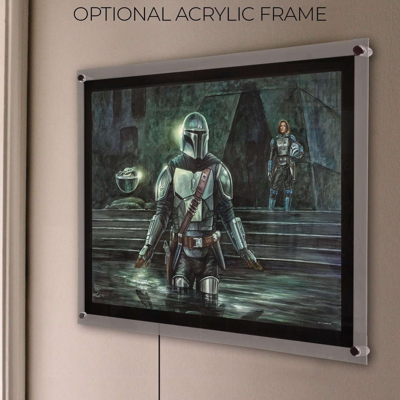 Star Wars – Thomas Kinkade – Durable 24” x 17” MightyPrint Wall Art – NOT Made of Paper – Officially Licensed Collectible