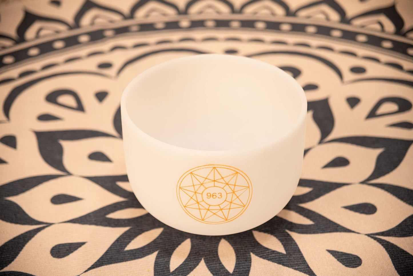 Solfeggio Crystal Singing Bowl, High-purity Quartz — for Meditation, ASMR, Chakra Healing, Sound Therapy or Yoga, 2-YEAR WARRANTY
