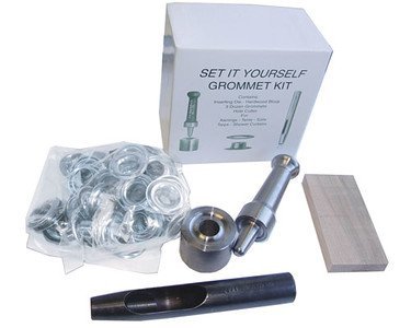 C. S. Osborne & Co. No. K232-3 "Set it Your Self" Home/ Hobby Tool and Grommet Kit - NICKEL Size 3 (MPN # 13267)