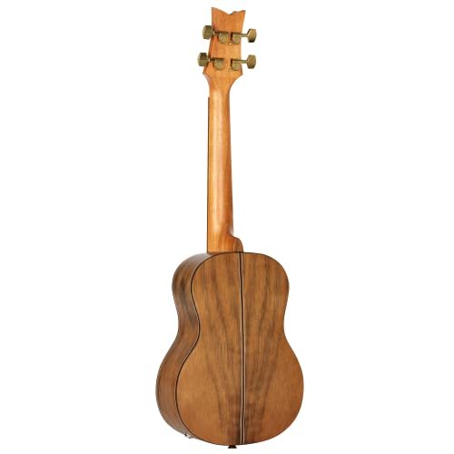 Ortega Guitars, 4-String Lizard Series Tenor Acoustic-Electric Ukulele w/Bag, Right TE-GB