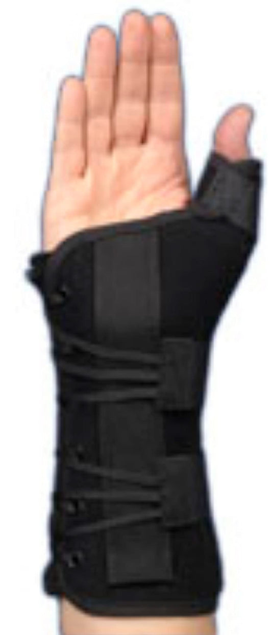 Med Spec Ryno Lacer Wrist & Thumb Support, Black Large Right