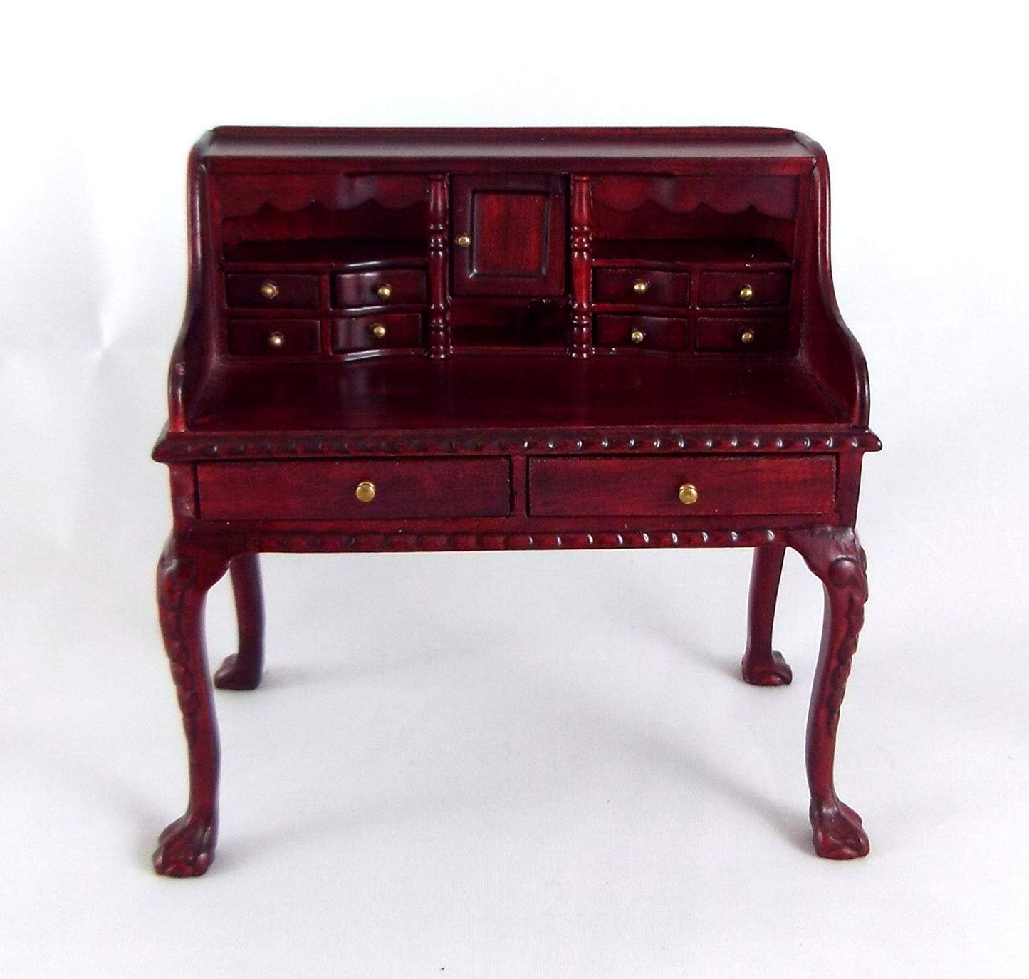 Dollhouse Minature Platinum Secretary Desk Mahogany