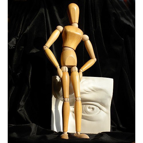 Premium Varnished Manikin- 16 Inch Wooden Female