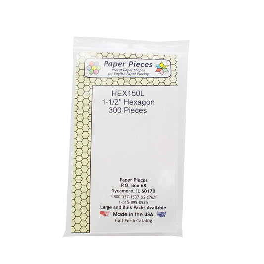 Paper Pieces 1-1/2" 300 Piece Hexagon Pack