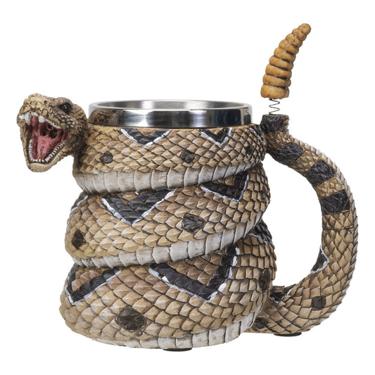 SUMMIT COLLECTION Rattlesnake Coffee Mug Cup 16 fl oz Diamondback Rattler Beer Tankard