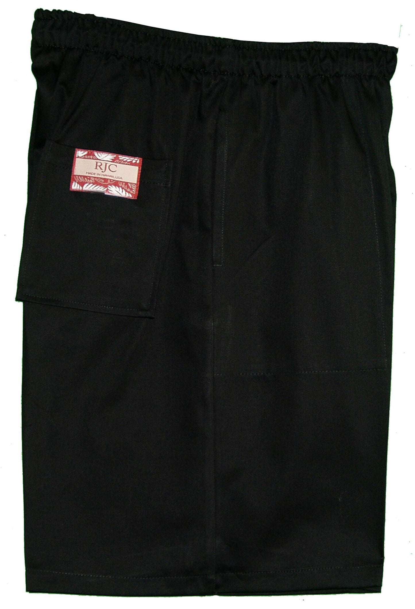 RJC Men's Elastic Waistband 3 Pockets Cotton Twill Solid Shorts