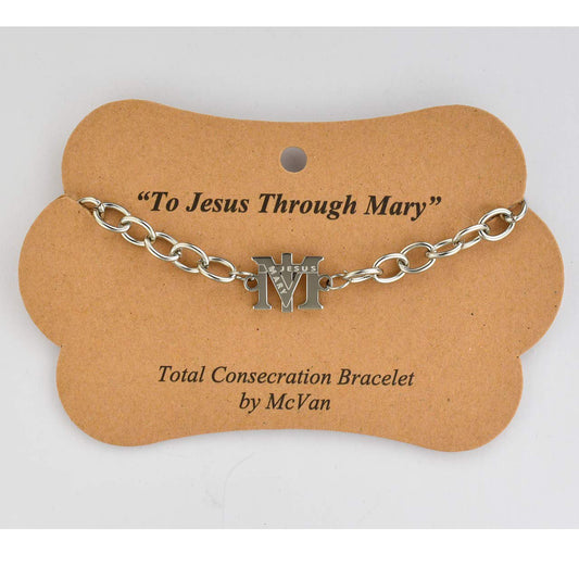 Catholic & Religious Men OR Womens 7.5 Total Consecration to ST. Mary Bracelet