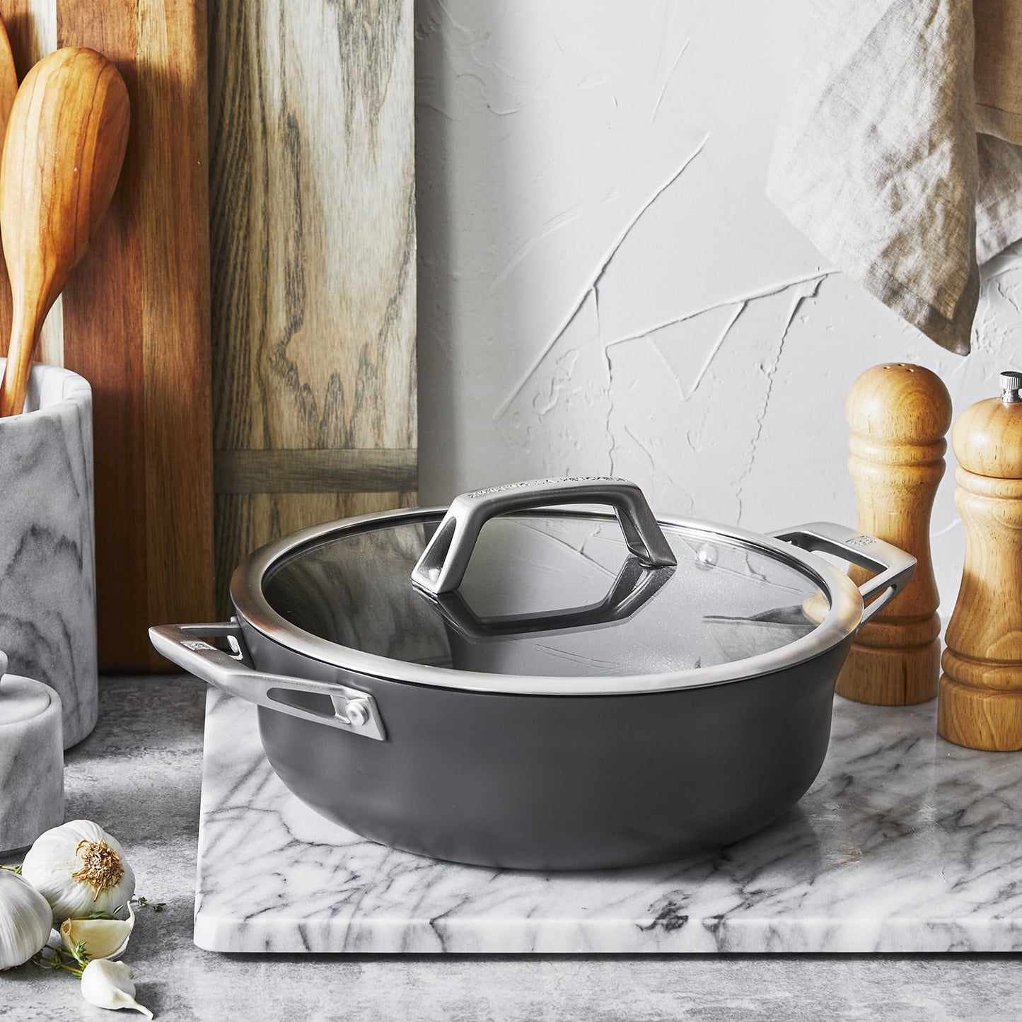 ZWILLING Motion Hard Anodized 4-qt Aluminum Nonstick Chef's Pan