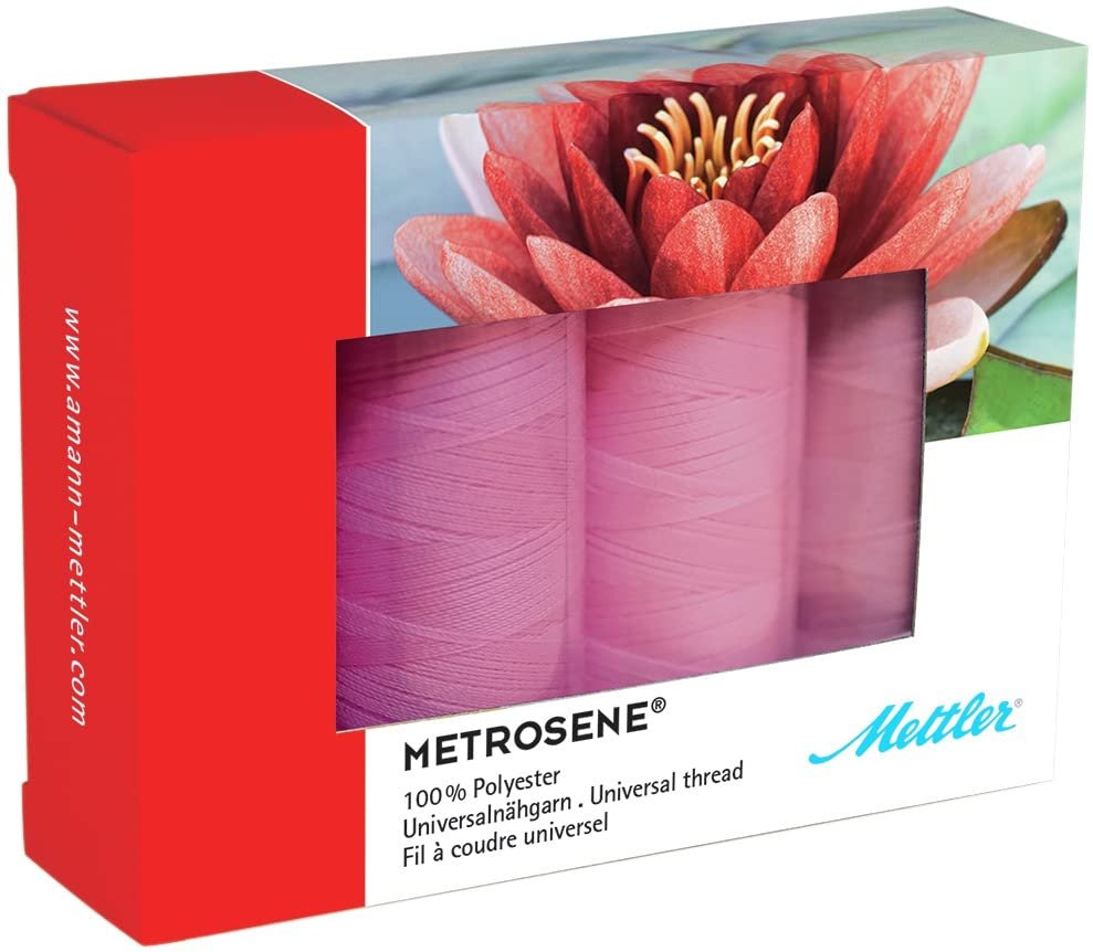 Mettler Metrosene Thread Set, Pinks