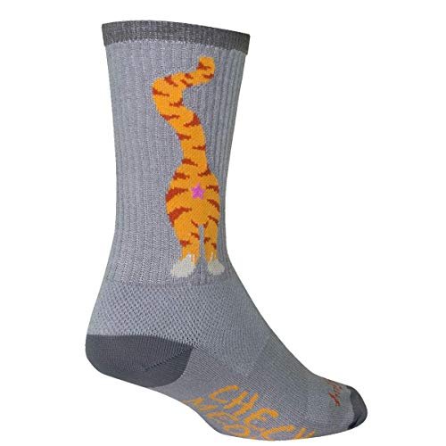 SockGuy, Pucker, Crew Sock, Sporty and Stylish, 6 Inche