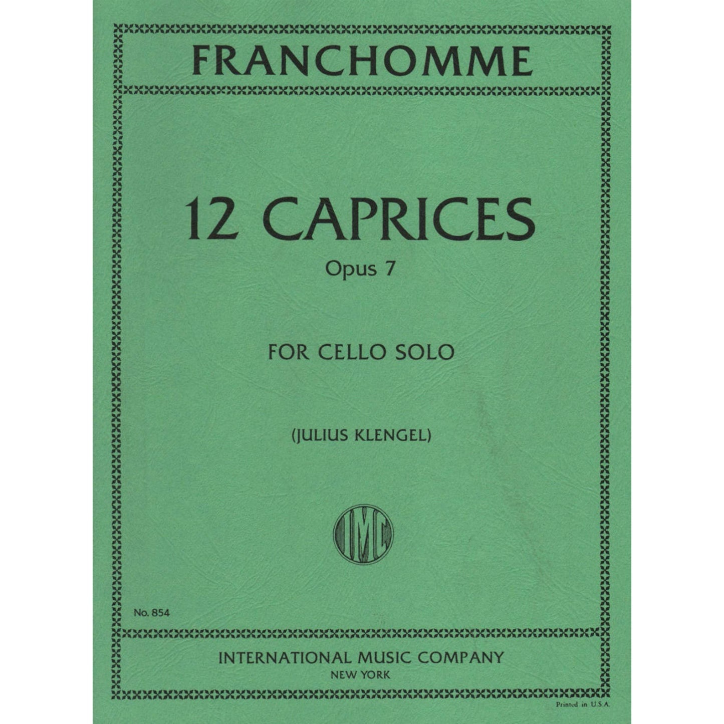 Franchomme, Auguste-Joseph - 12 Caprices, Op 7 - Cello - edited by Julius Klengel - International Edition [Sheet music] [Sheet music] [Sheet music] [Sheet music] [Sheet music] [Sheet music] [Sheet music] [Sheet music] [Sheet music] [Sheet music] [Sheet...