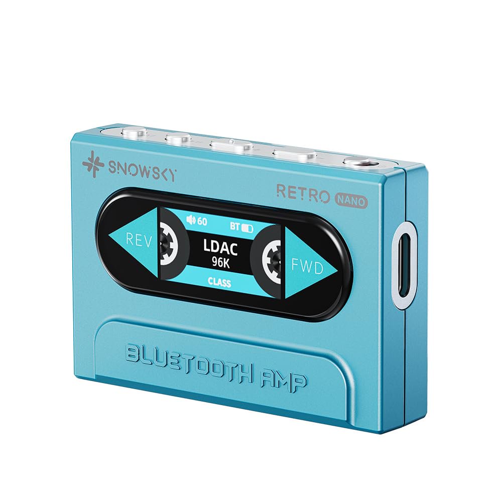 FiiO/Snowsky Retro Nano Bluetooth USB DAC AMP with LDAC, aptX Adaptive, aptX LL (3.5mm Unbalanced & 4.4mm Balanced Output)
