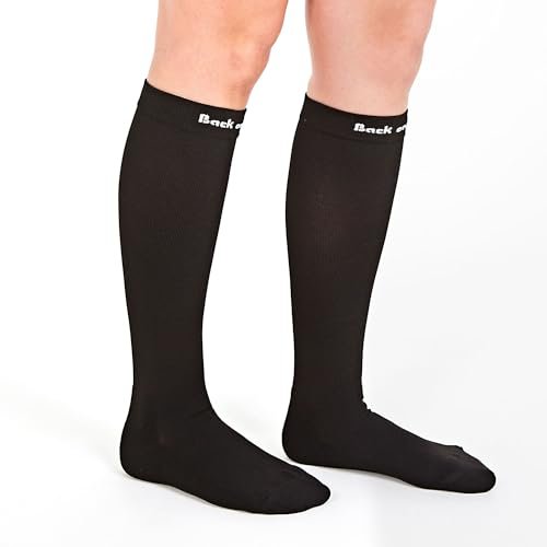 Back on Track Physio Nikki Socks - Unisex Adult 4-Way Stretch Knee High Support Compression Socks, Regular/Wide Calf