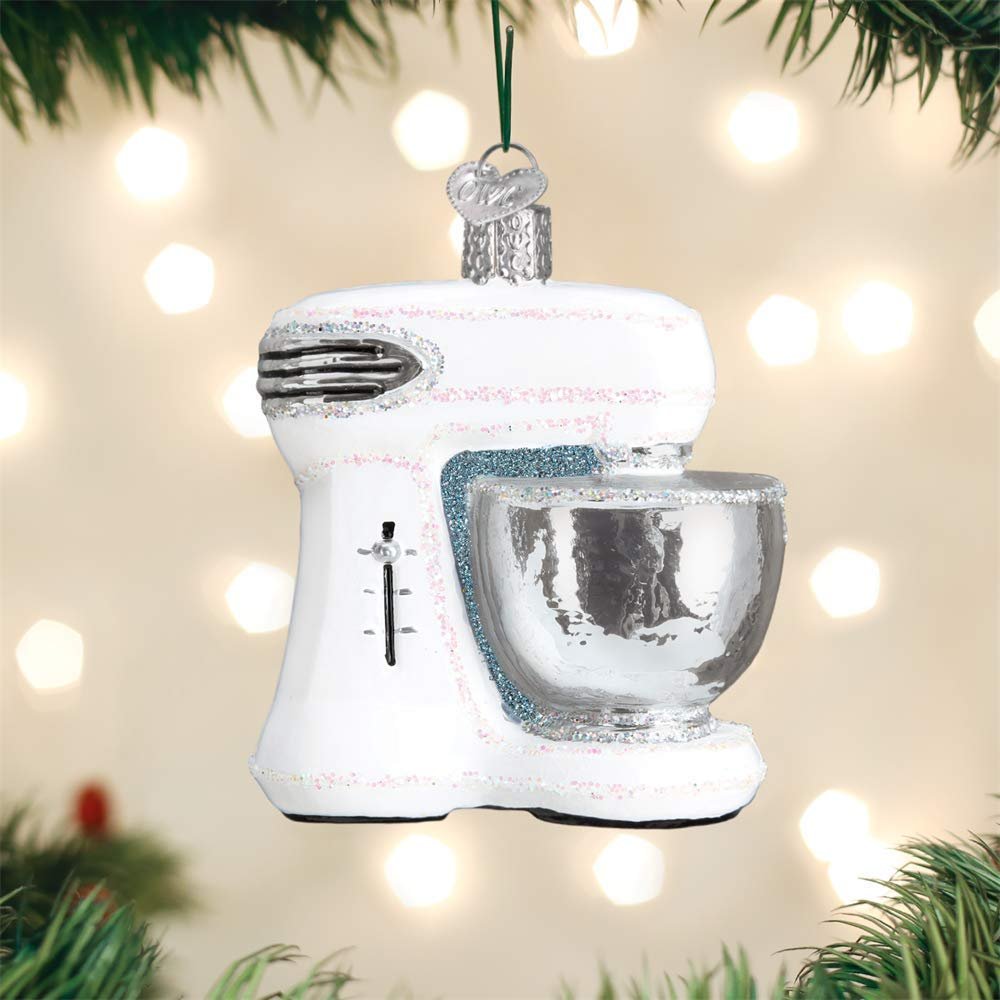 Old World Christmas Hanging Tree Ornament, White Mixer
