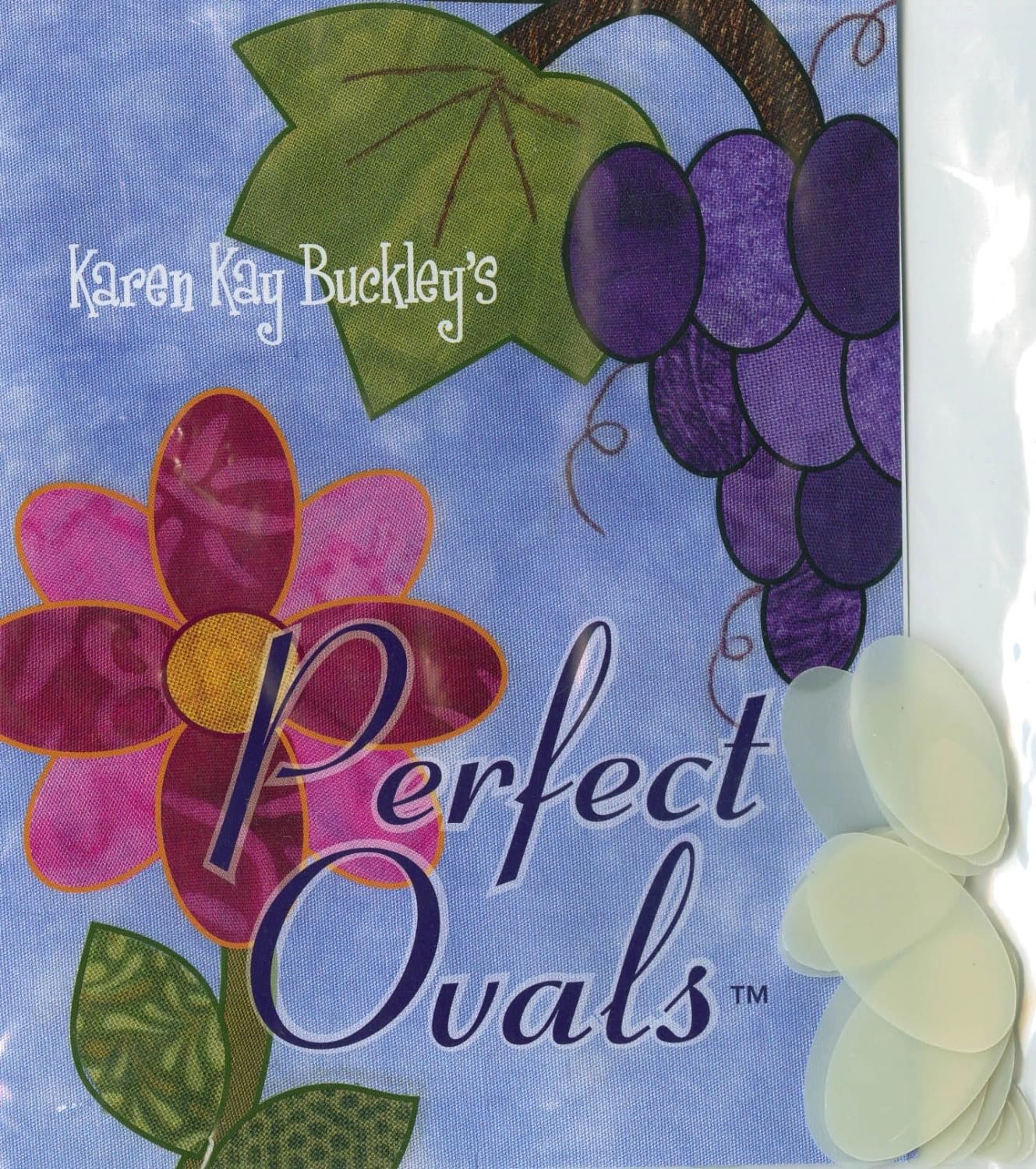Karen Kay Buckley® Perfect Ovals, Heat-Resistant Plastic Templates, Two Each of 10 Sizes, 20 Total. Hand and Machine Appliqué, Quilting, Patchwork, Sewing, Ironable with Dry/Medium Heat