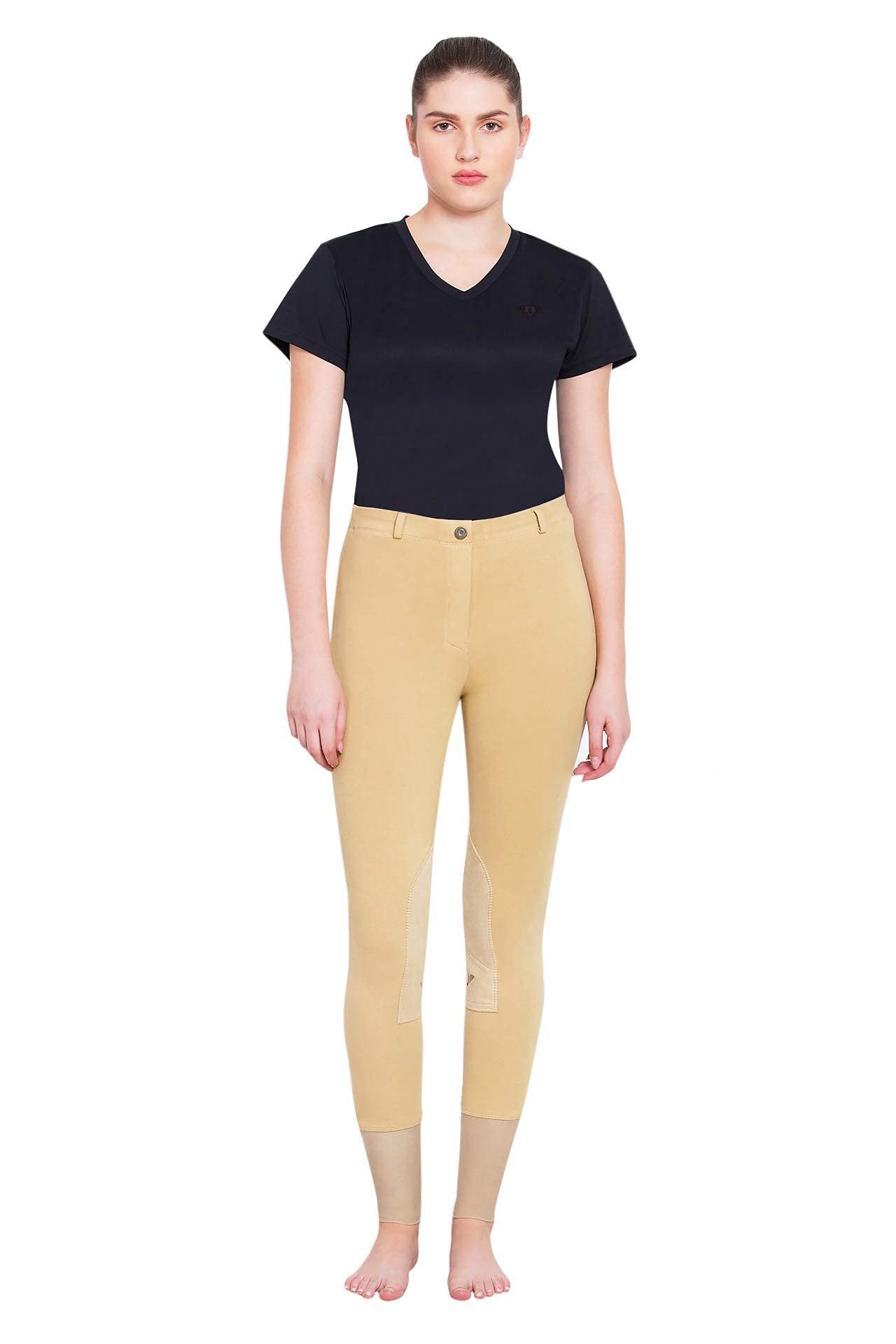 TuffRider Ladies Starter LowRise Pull-On Knee Patch Breeches