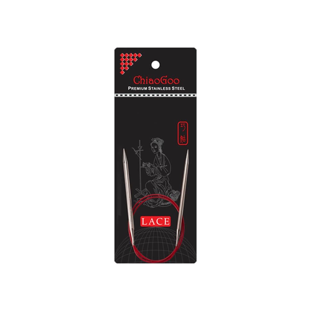 ChiaoGoo RED Lace Circular Needle 40cm 1.75mm - 1pc