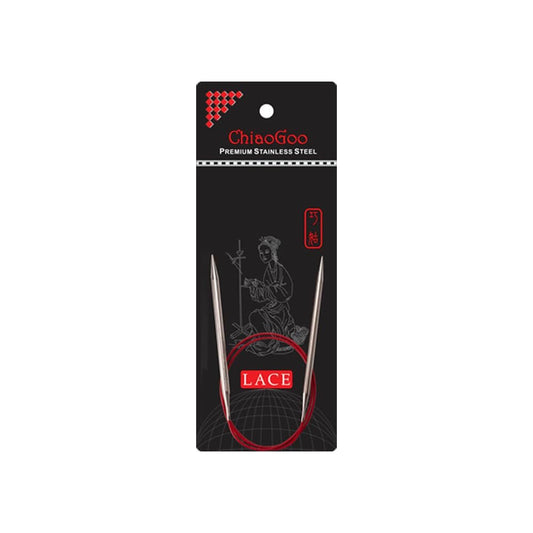 ChiaoGoo RED Lace Circular Needle 40cm 1.75mm - 1pc