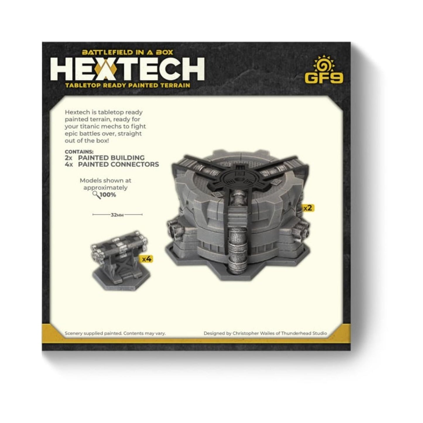 Hextech: Industrial Fluidworks - Large Storage Tanks (Battlefield in a Box, Pre-Painted Table Top Terrain)