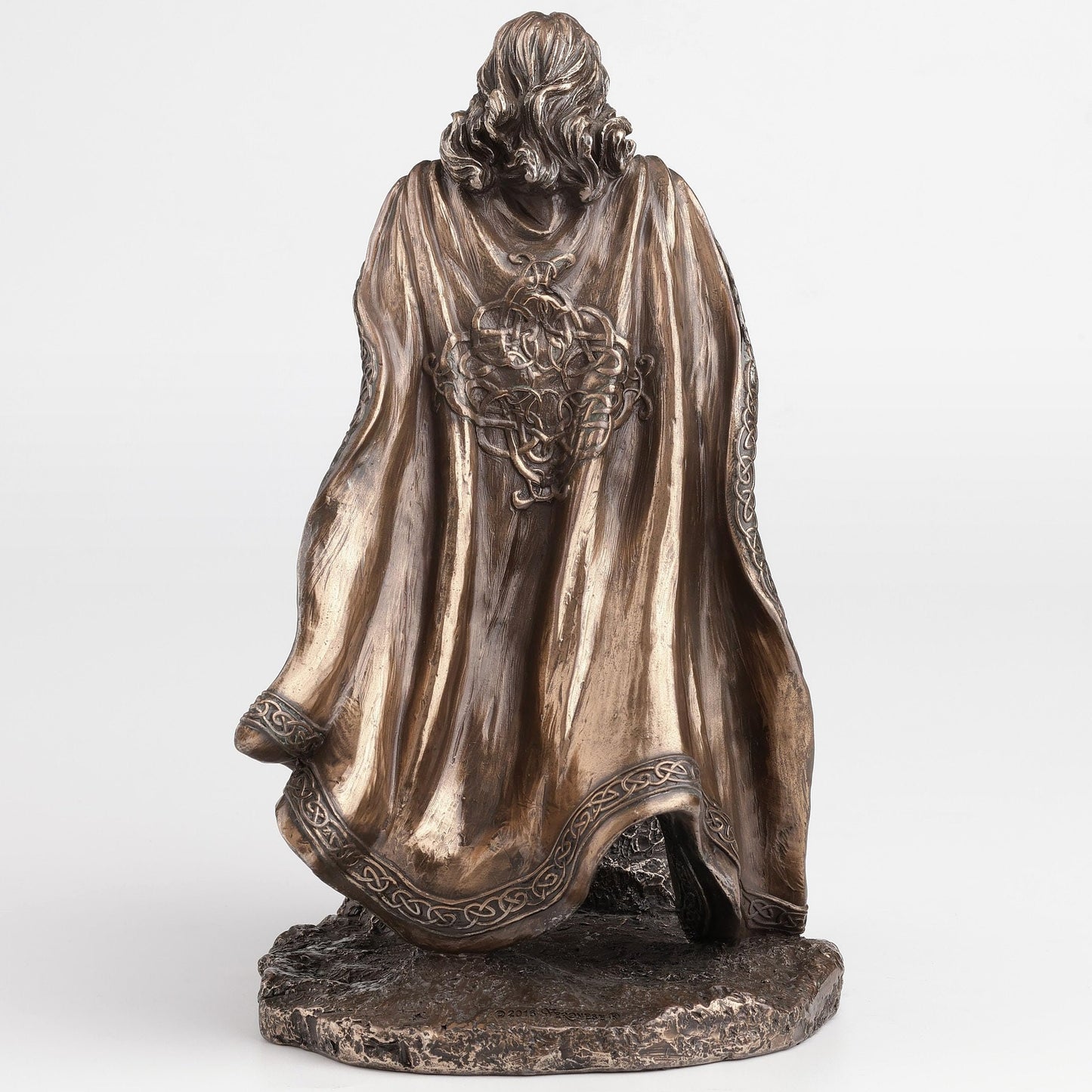 Veronese Design King Arthur Standing Pulling The Sword in The Stone Bronze Finish Statue
