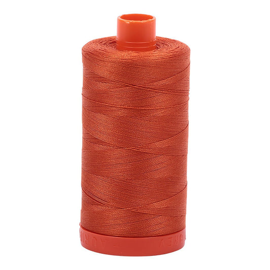 Aurifil Mako Cotton Thread Solid 50wt 1422yds Rusty Orange