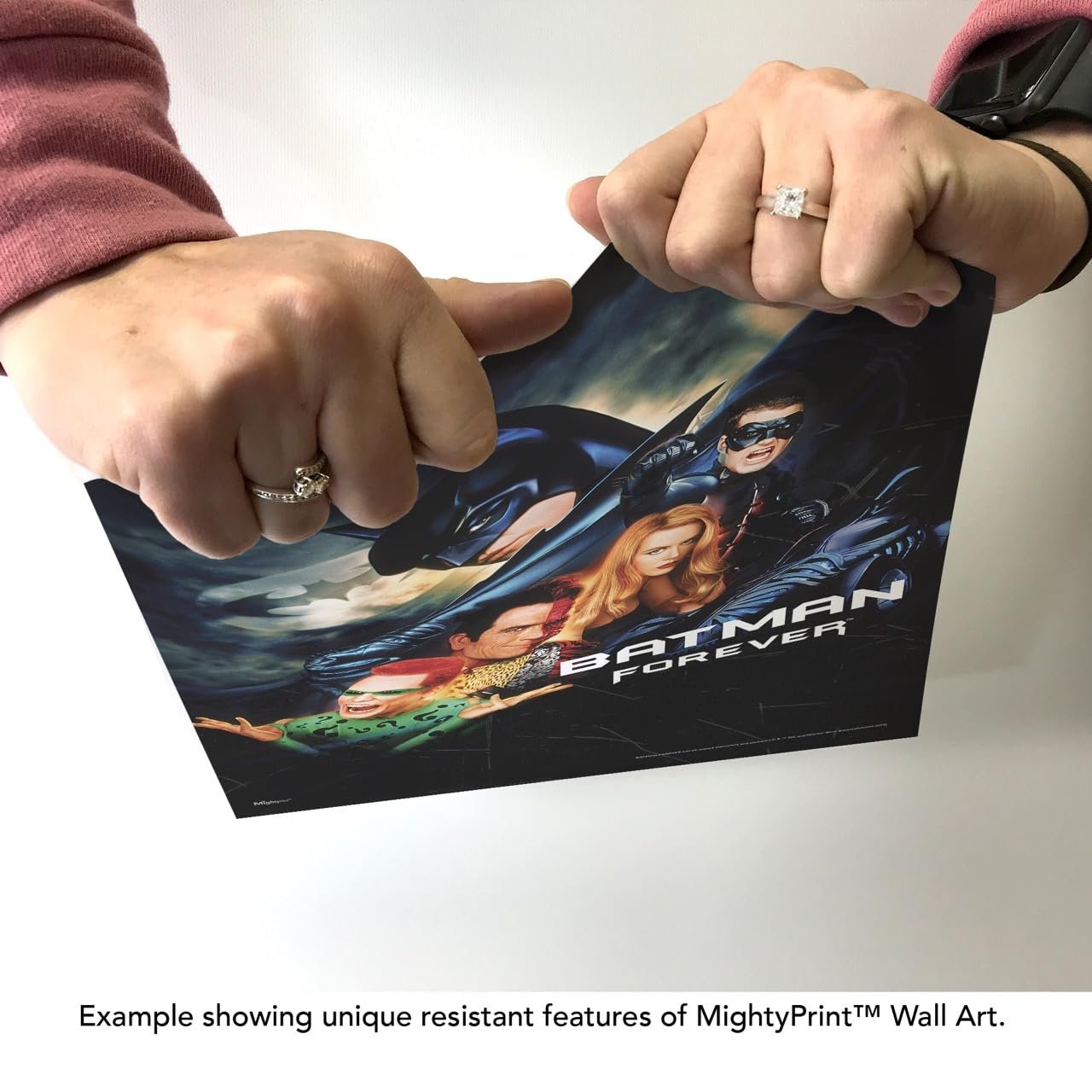DC Batman 85th Anniversary – Durable 17” x 24” MightyPrint Wall Art – NOT Made of Paper – Officially Licensed Collectible