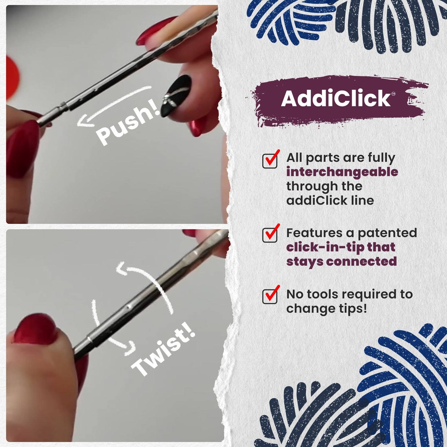 skacel by addi addiClick Interchangeable Knitting Needle Set