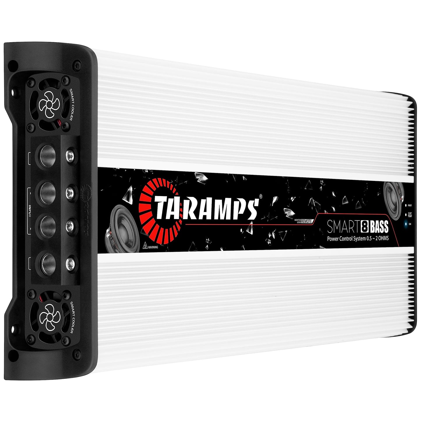 Taramps Smart 8 Bass 0.5 to 2 Ohms 8000 Watts RMS, Multi Impedance, 1 Channel, Amplifier for Car Subwoofer, High Power Class D, Mosfet Monoblock Digital, Smart 8k, Crossover Low Pass with Bass Boost