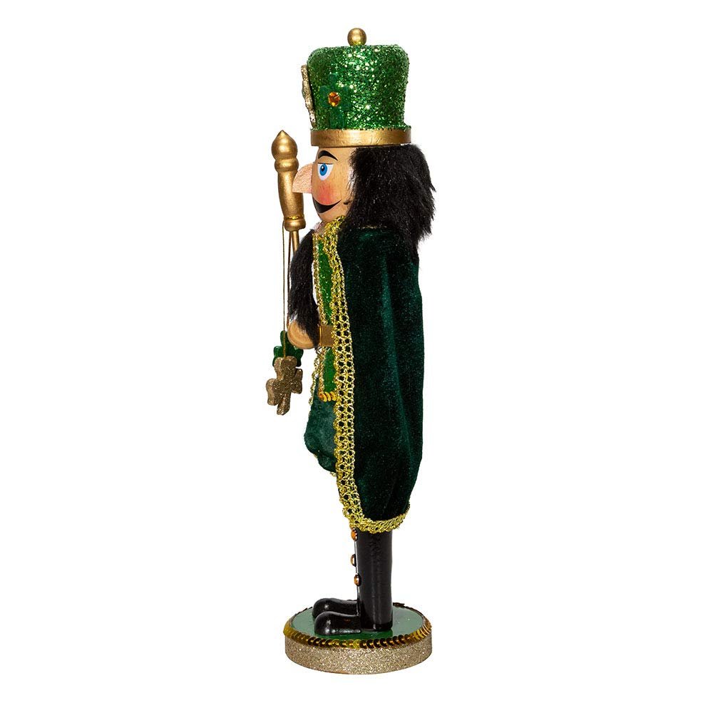 Kurt Adler Wooden Nutcrackers, Irish Nutcracker with Cape, 15"