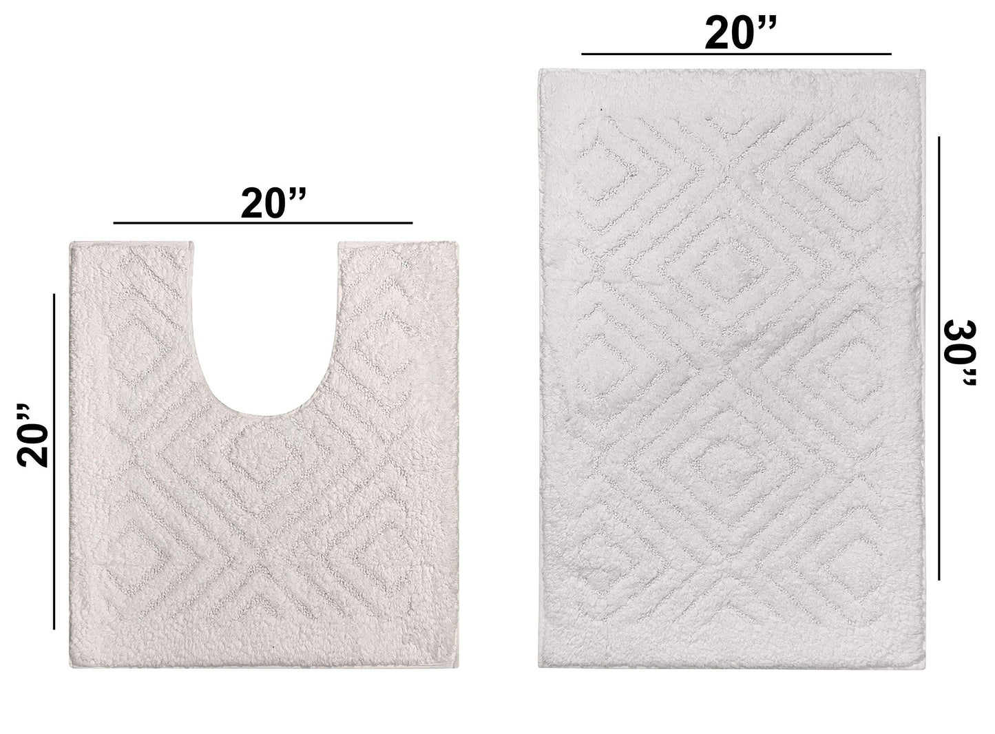 Better Trends Trier Collection is Ultra Soft Plush and Absorbent Tufted Bath Mat Rug 25% Cotton & 75% Polyester in Vibrant Colors