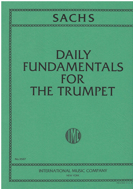 Sachs: Daily Fundamentals for the Trumpet