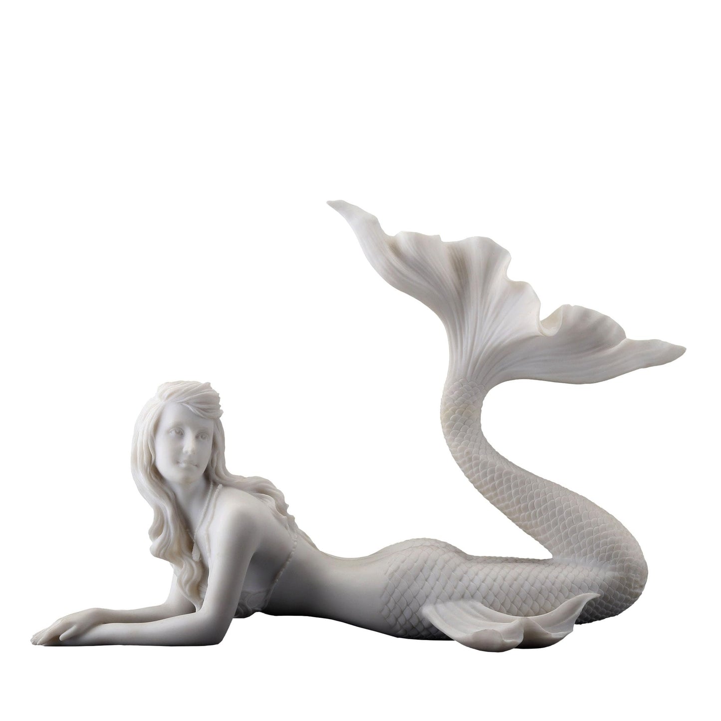 Veronese Design Mermaid Lying Down Statues