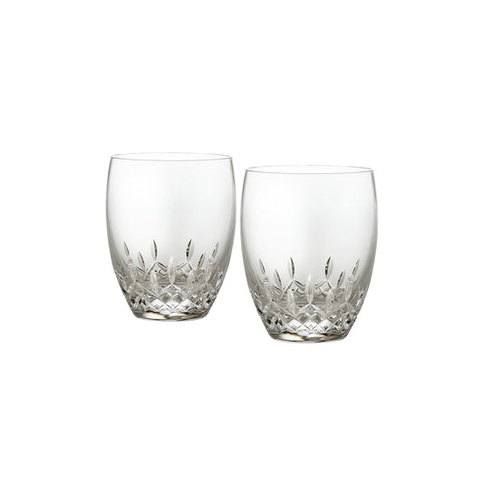 Waterford Lismore Essence, Set of 2 Double Old Fashioned, 14 oz, Clear
