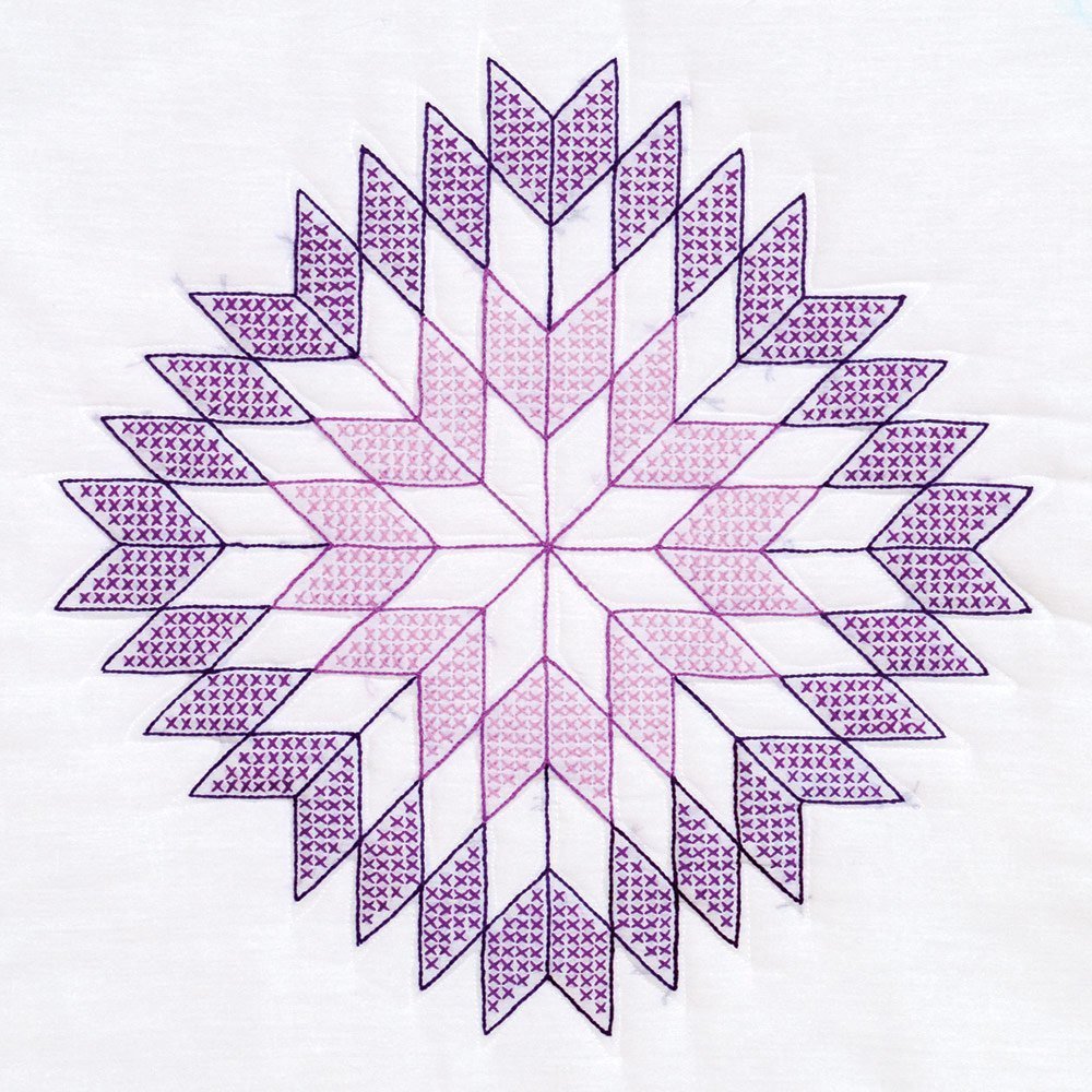 Jack Dempsey Lone Star 18" White Quilt Blocks