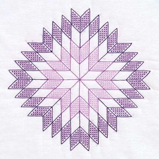 Jack Dempsey Lone Star 18" White Quilt Blocks