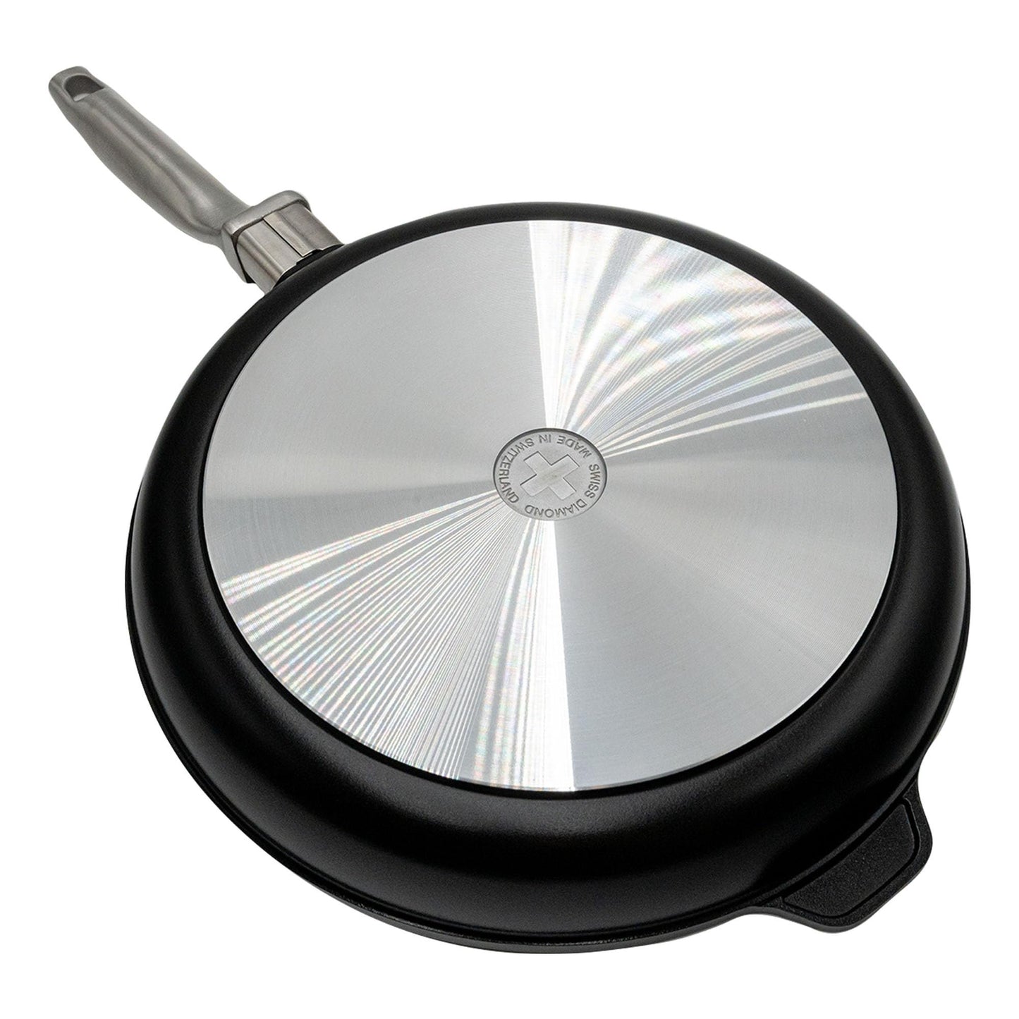 Swiss Diamond Induction Ready Nonstick Frying Pan Hybrid Ceramic and Diamond-Infused Fry Pan, Dou Ceramic, Dishwasher and Oven Safe Fry Pans