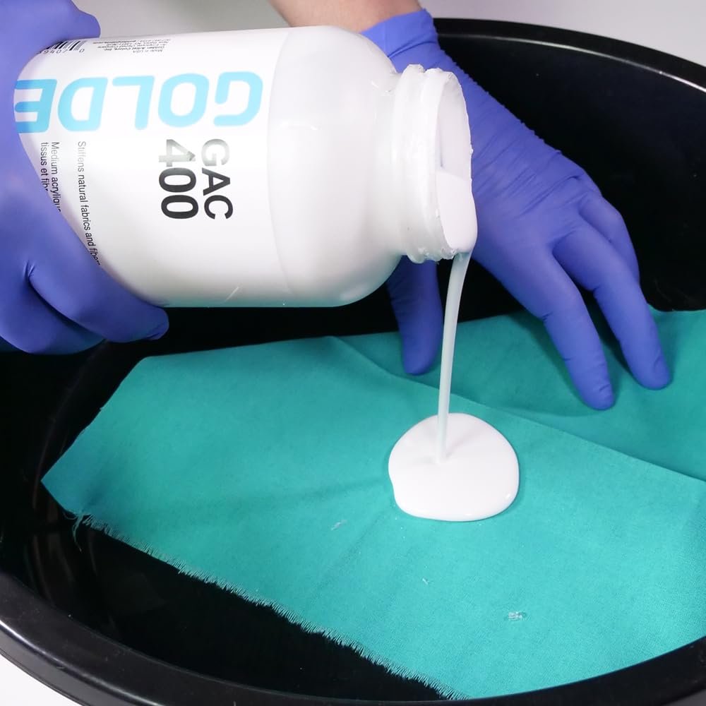 Golden Acrylic Polymer GAC-400 Stiffens Textiles/Fibers - 32 oz Jar